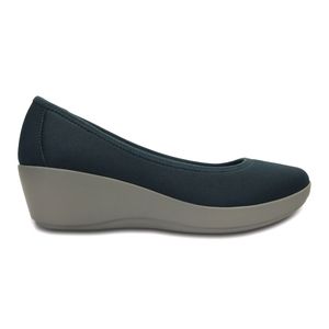 Crocs | Navy Smoke Duet Busy Day Stretch Ballet Wedge